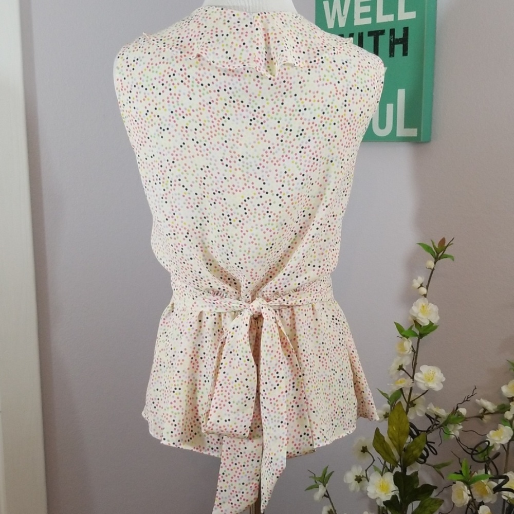 Max Studio Sprinkle Wrap Blouse - Picture 5 of 7